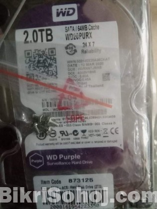 Western Digital 2TB Purple Surveillance HDD